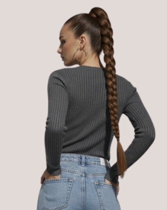 Coada New Style Long Saten Mediu