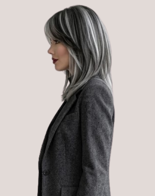 Perucă Best Seller Kim ombre 1-ombre 1/gray