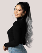 Coada New Style Ombre Negru/White Gray