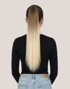 Coada New Style Ombre Saten Mediu /Blond Cenusiu