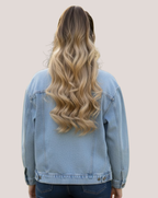 Coada New Style Ombre Saten mediu/Blond bej