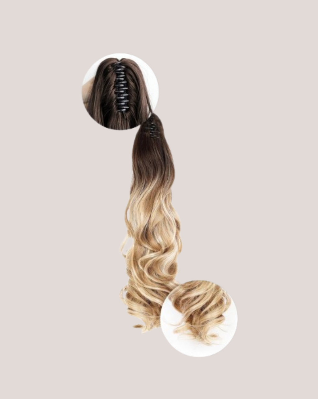 Coada New Style Long Ombre Saten Mediu /Blond Miere Suvitat