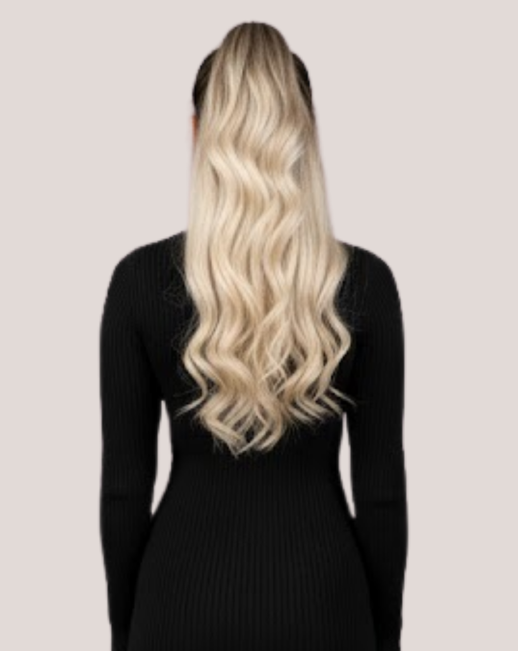 Coada New Style Ombre Saten inchis/Blond rece