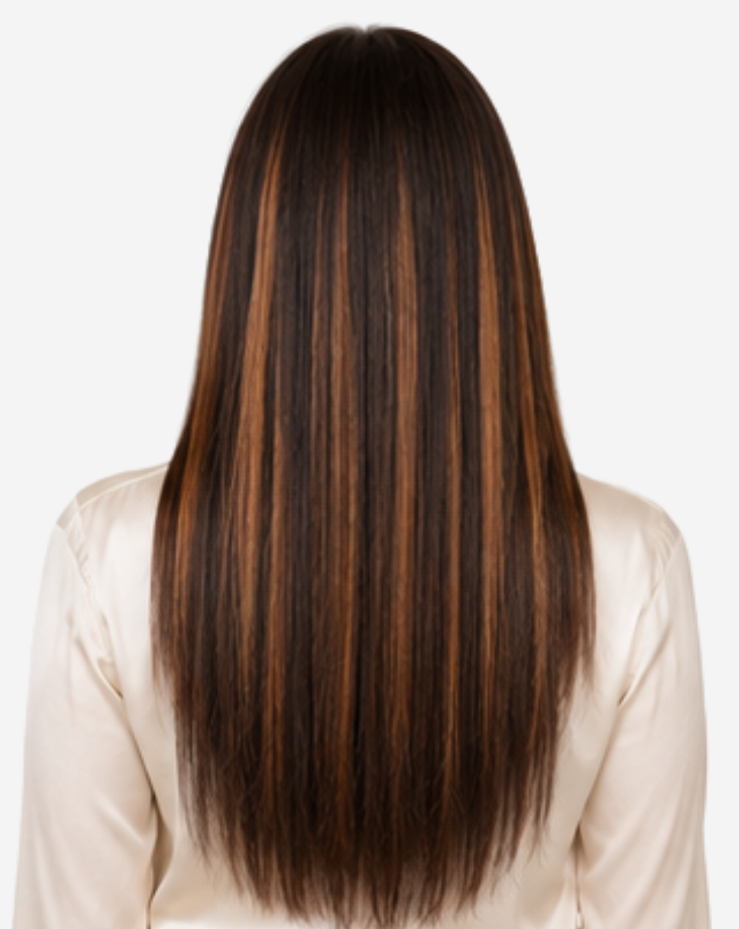 Extensii Clip On Best Seller Şuviţat Negru cu Şaten Mediu