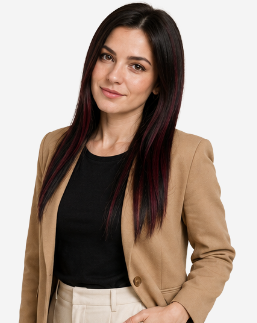 Extensii Clip On Best Seller Şuviţat Negru cu Roşcat Intens