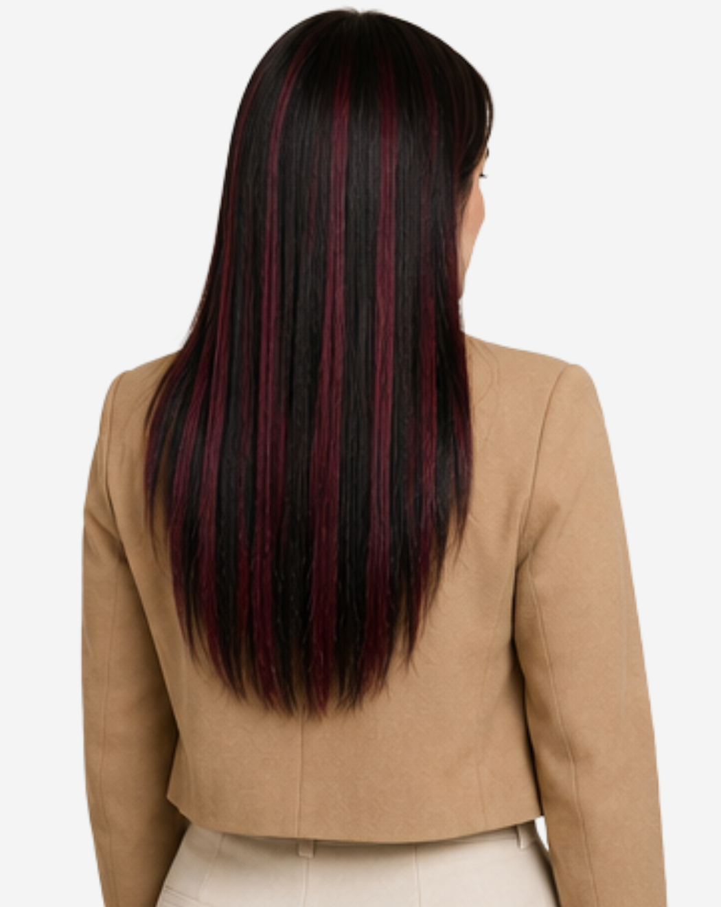 Extensii Clip On Best Seller Şuviţat Negru cu Roşcat Intens