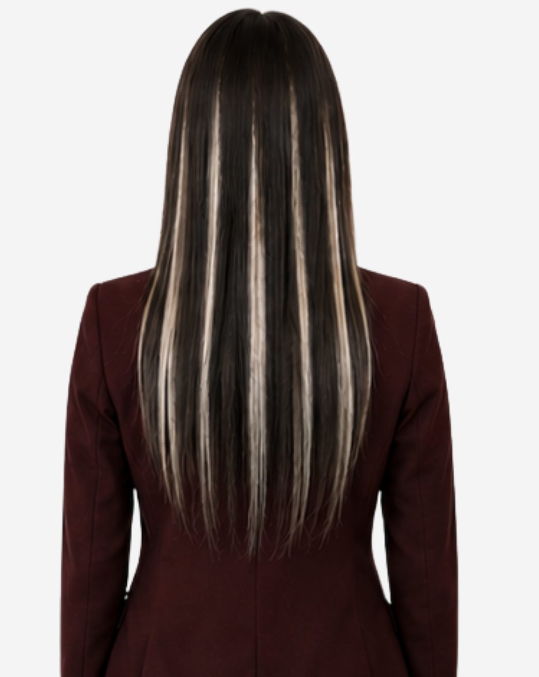 Extensii Clip On Best Seller Şuviţat Negru cu Blond Gray