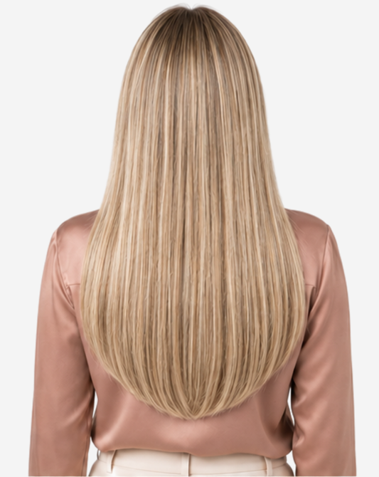 Tresă Best Seller Șuvițată Şaten Deschis cu Blond Deschis