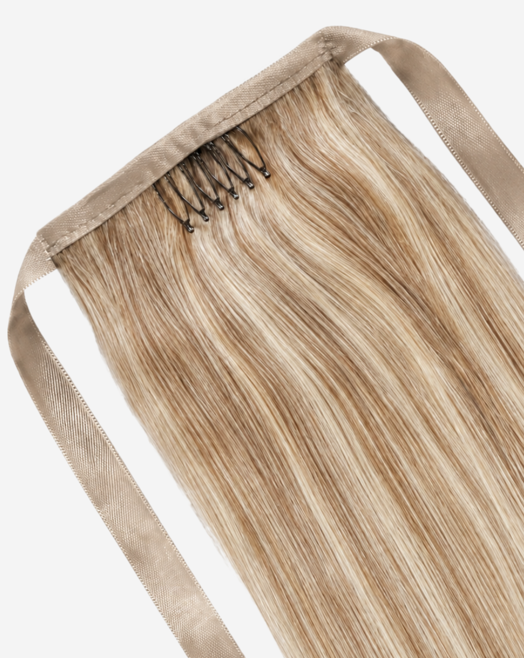 Coadă Best Seller Șuvițată Șaten Deschis cu Blond Deschis