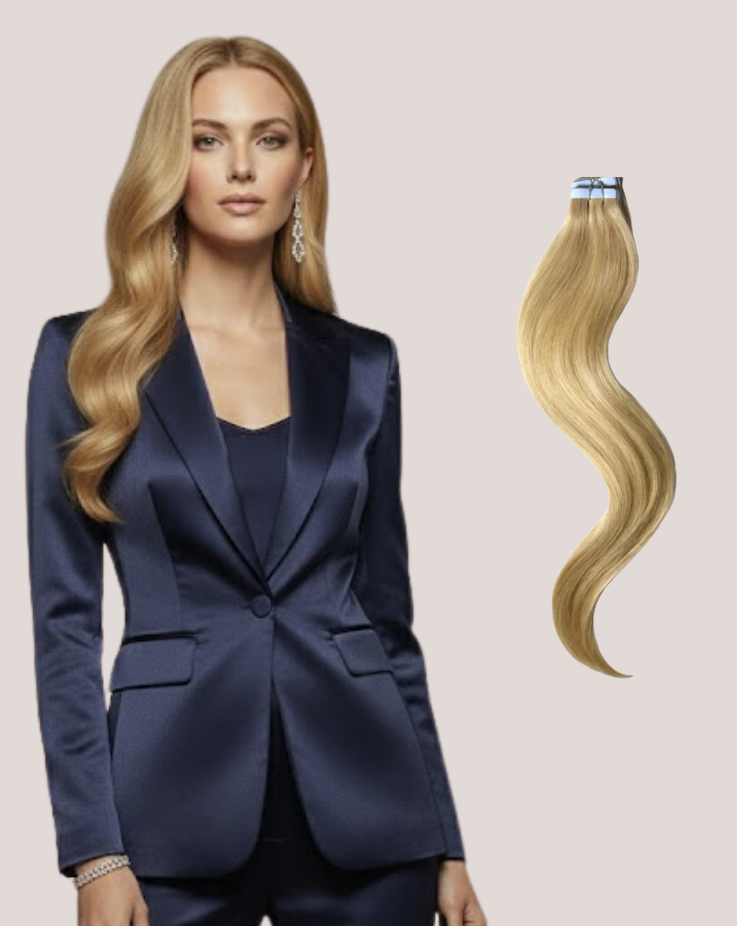 Extensii Tape In  Blond Bej 16