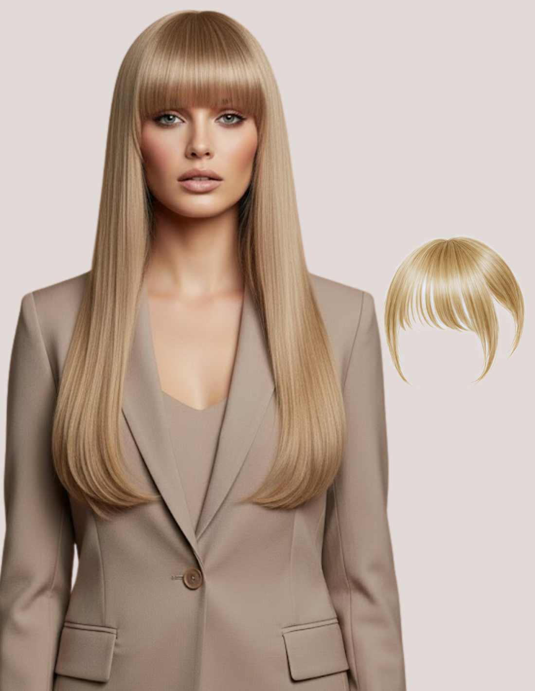 Breton Cu Calotă Blond Bej 16
