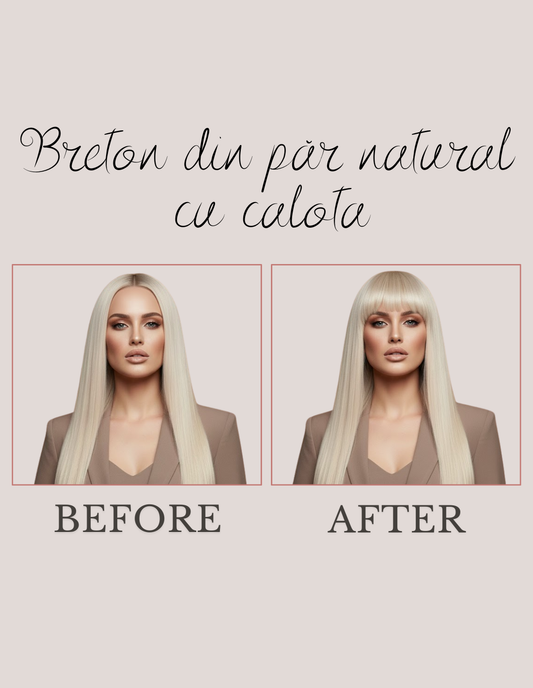 Breton Cu Calotă Blond Cenusiu Pla