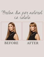 Breton Cu Calotă Suvitat Blond Auriu_ Saten Deschis