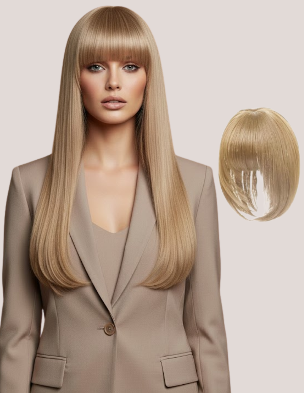 Breton Cu Calotă Blond Bej 16