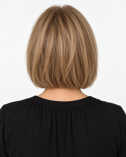 Perucă Best Seller Tia Şaten Deschis şuviţat cu Blond Cenusiu