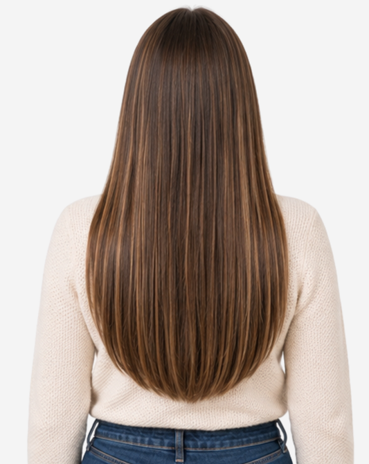 Tresă Best Seller Șuvițată Şaten Închis cu Blond Deschis