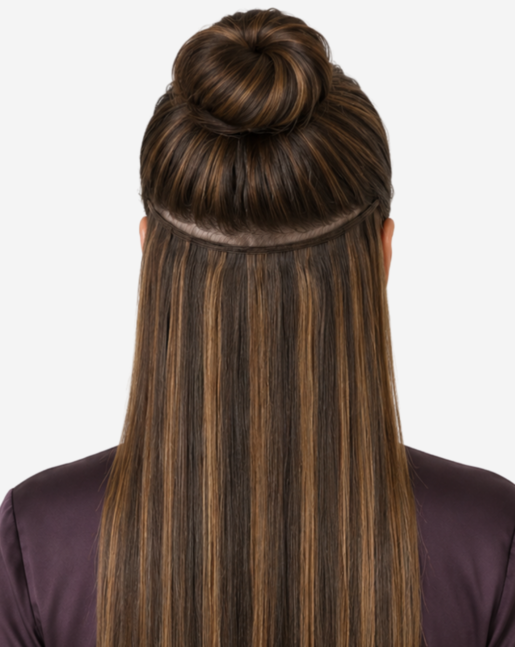 Extensii Clip On Best Seller Şuviţat Şaten Închis cu Şaten Deschis