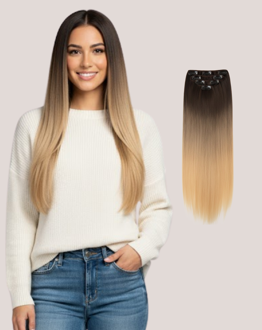 Extensii Clip On Best Seller Ombre 2/16