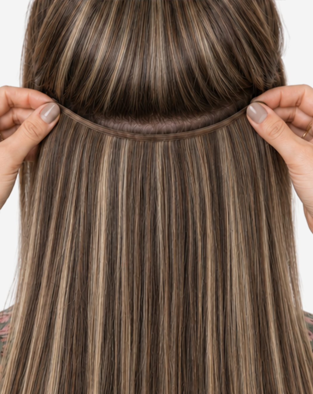 Tresă Best Seller Șuvițată Şaten Închis cu Blond Opal