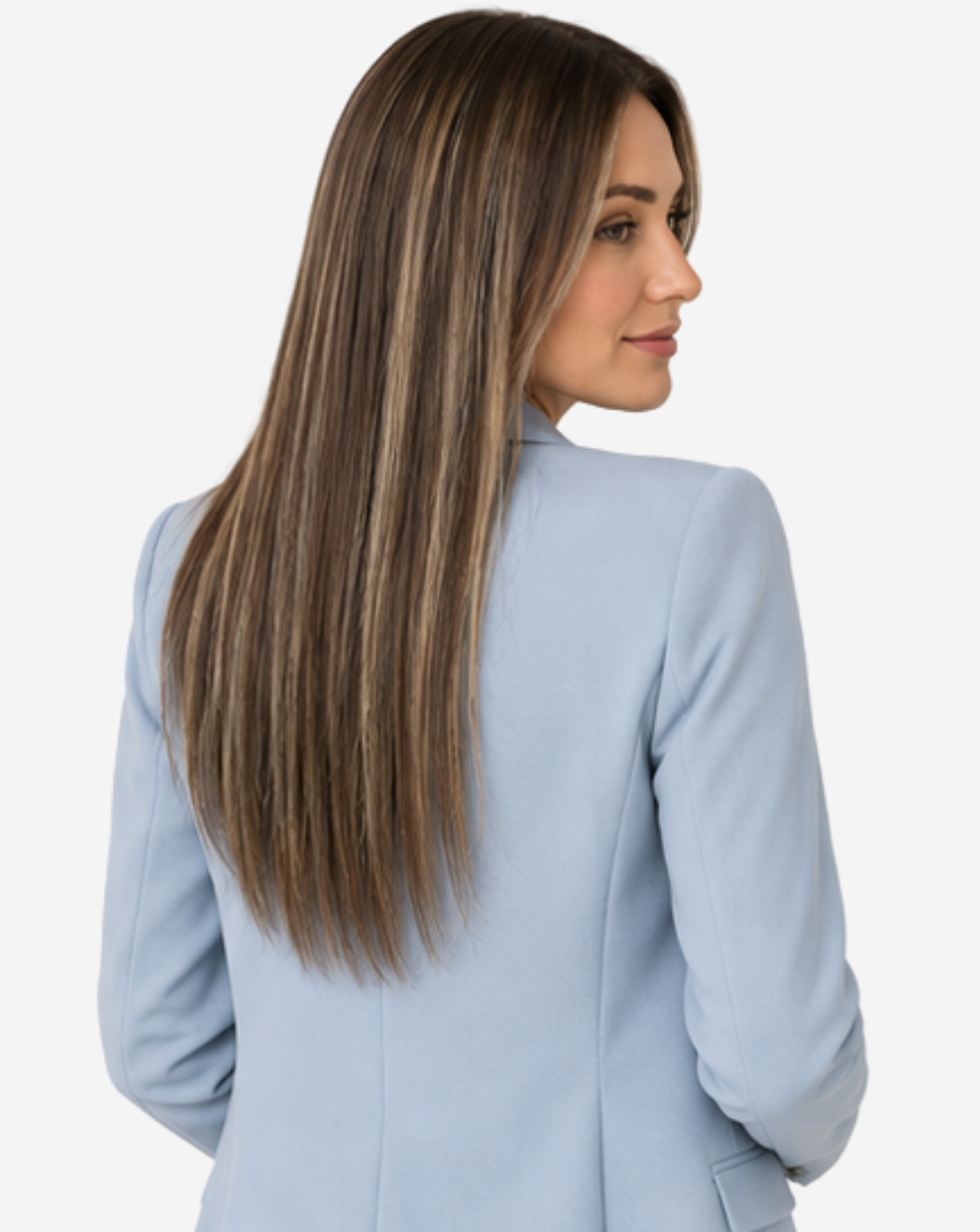 Extensii Clip On Best Seller Şuviţat Şaten Închis Cu Blond Opal