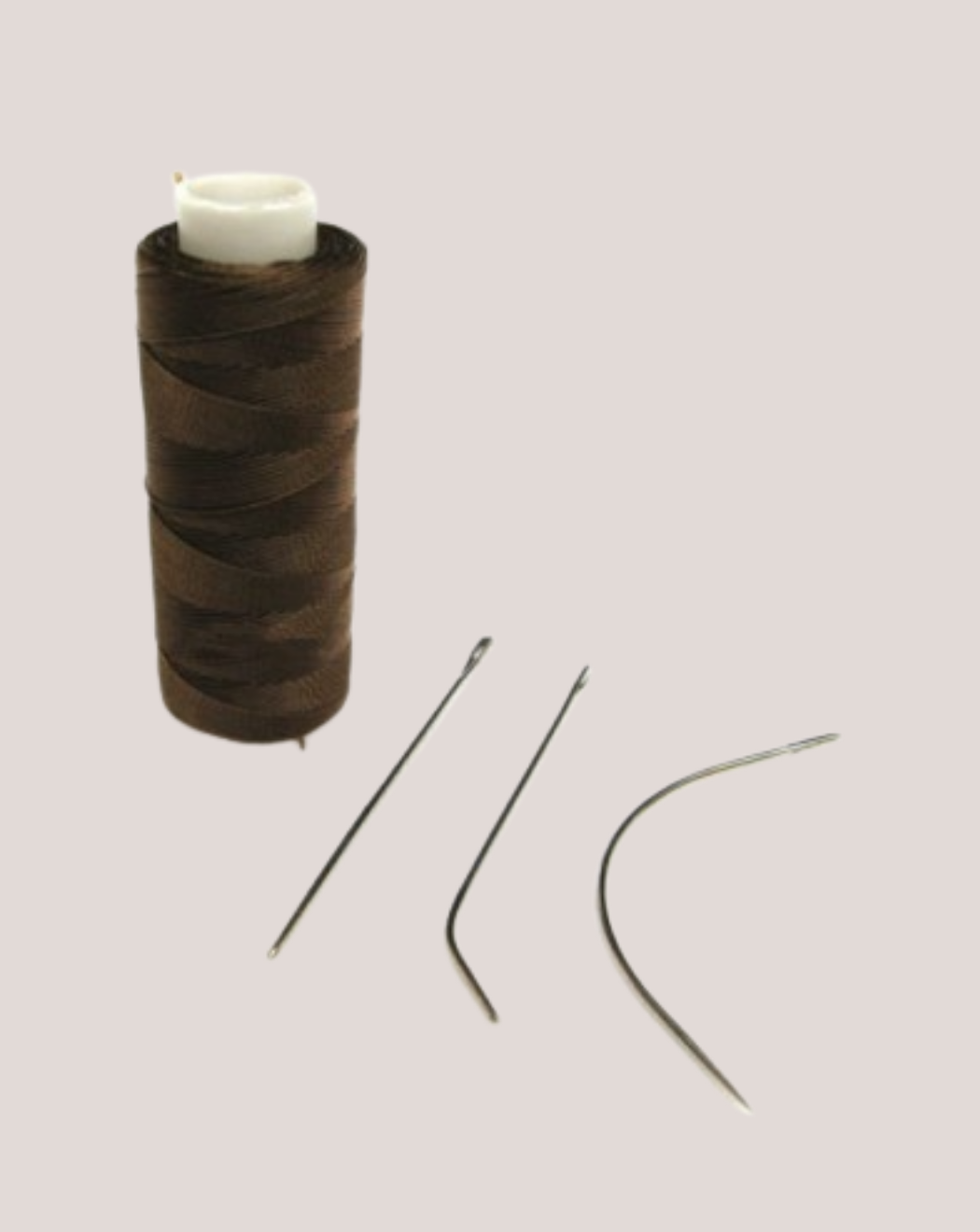 Ață Cerată pentru Extensii Cusute- Maro