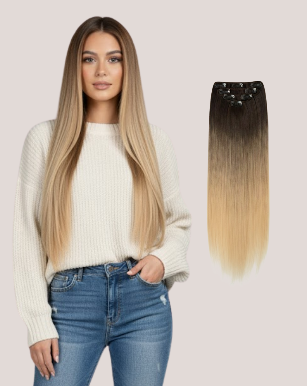 Extensii Clip On Best Seller Ombre 2/60