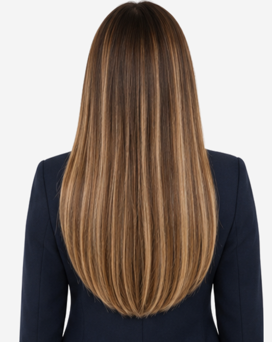 Tresă Best Seller Șuvițată Şaten Ciocolatiu cu Blond Deschis