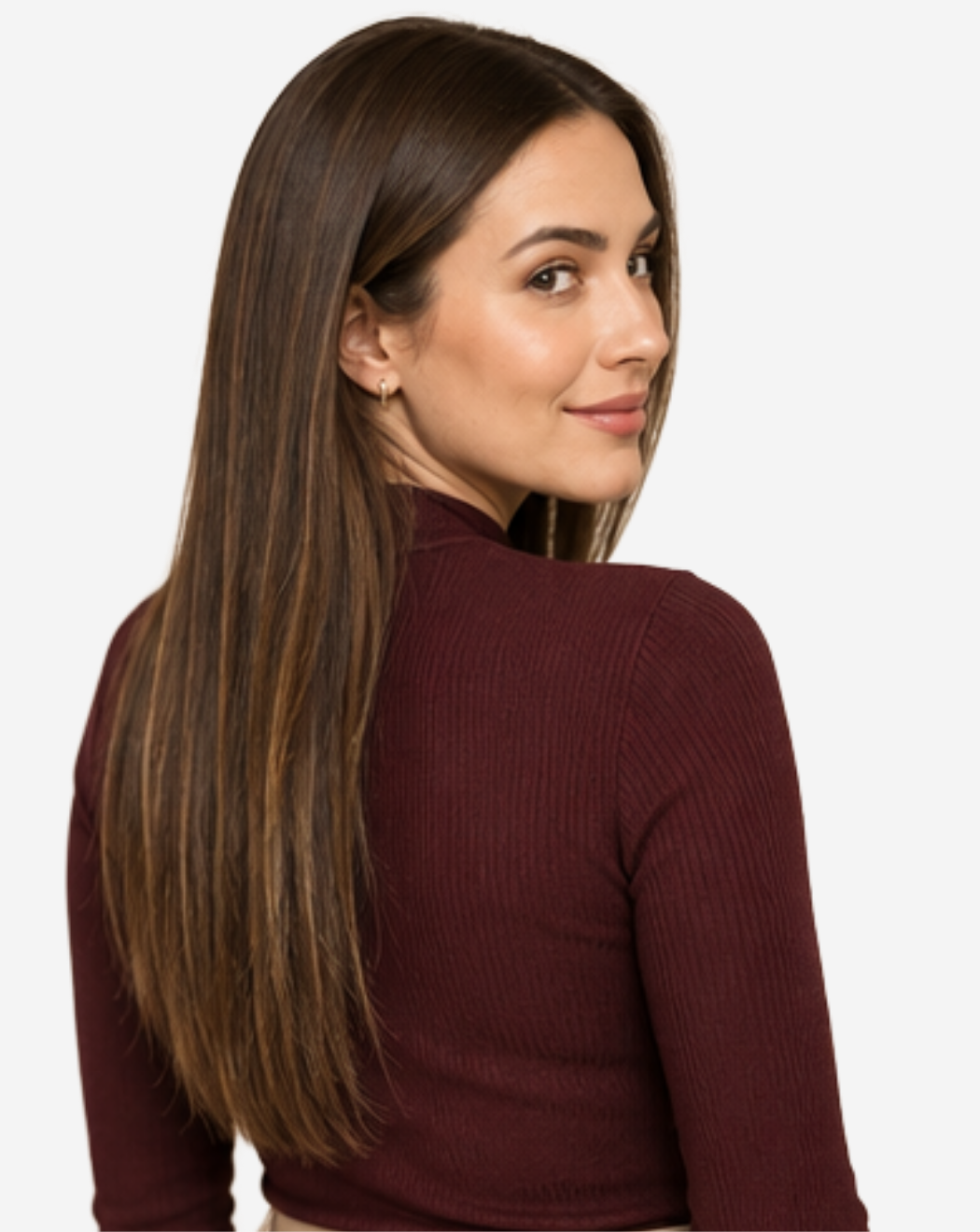 Extensii Clip On Best Seller Şuviţat Şaten Ciocolatiu cu Şaten Deschis