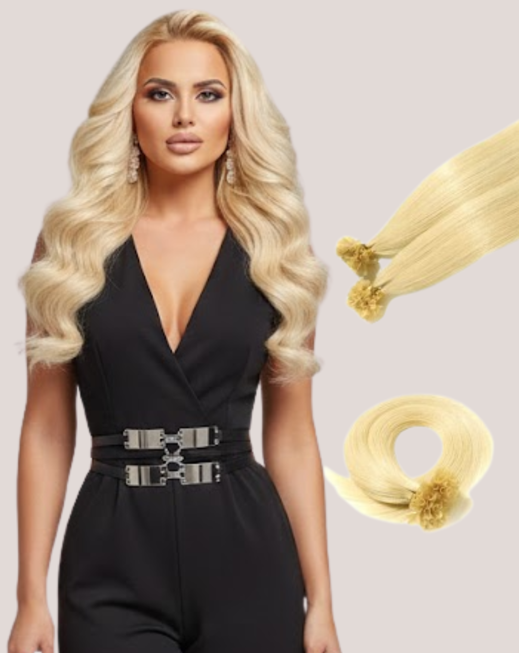 Extensii Cheratină Blond  Auriu 20