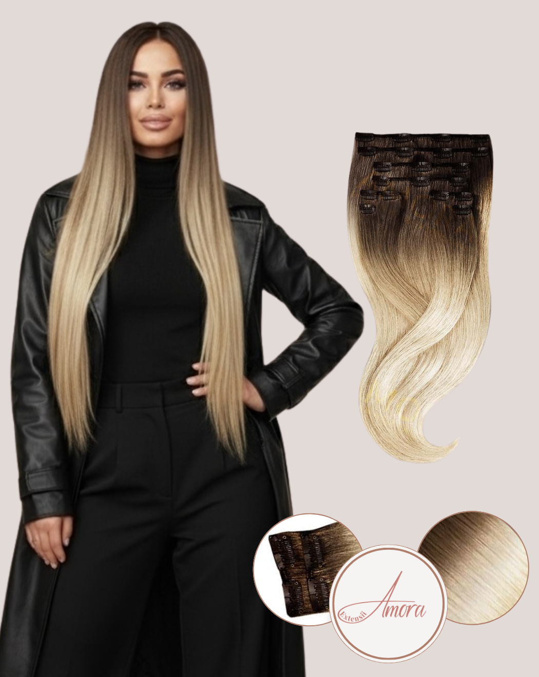 Extensii Clip On Mega Volum Ombre 2/60