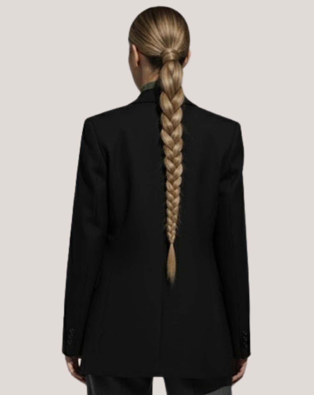 Coada New Style Long Suvitat Saten Auriu/Blond Rece