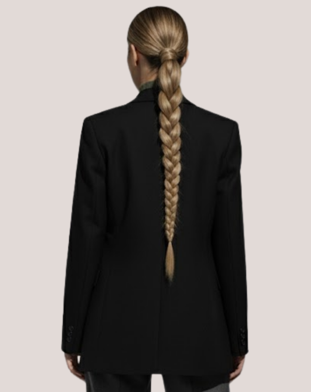 Coada New Style Long Suvitat Saten Auriu/Blond Rece