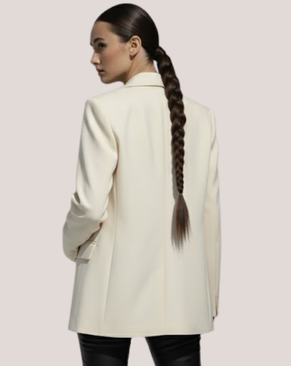 Coada New Style Long  Saten Ciocolatiu