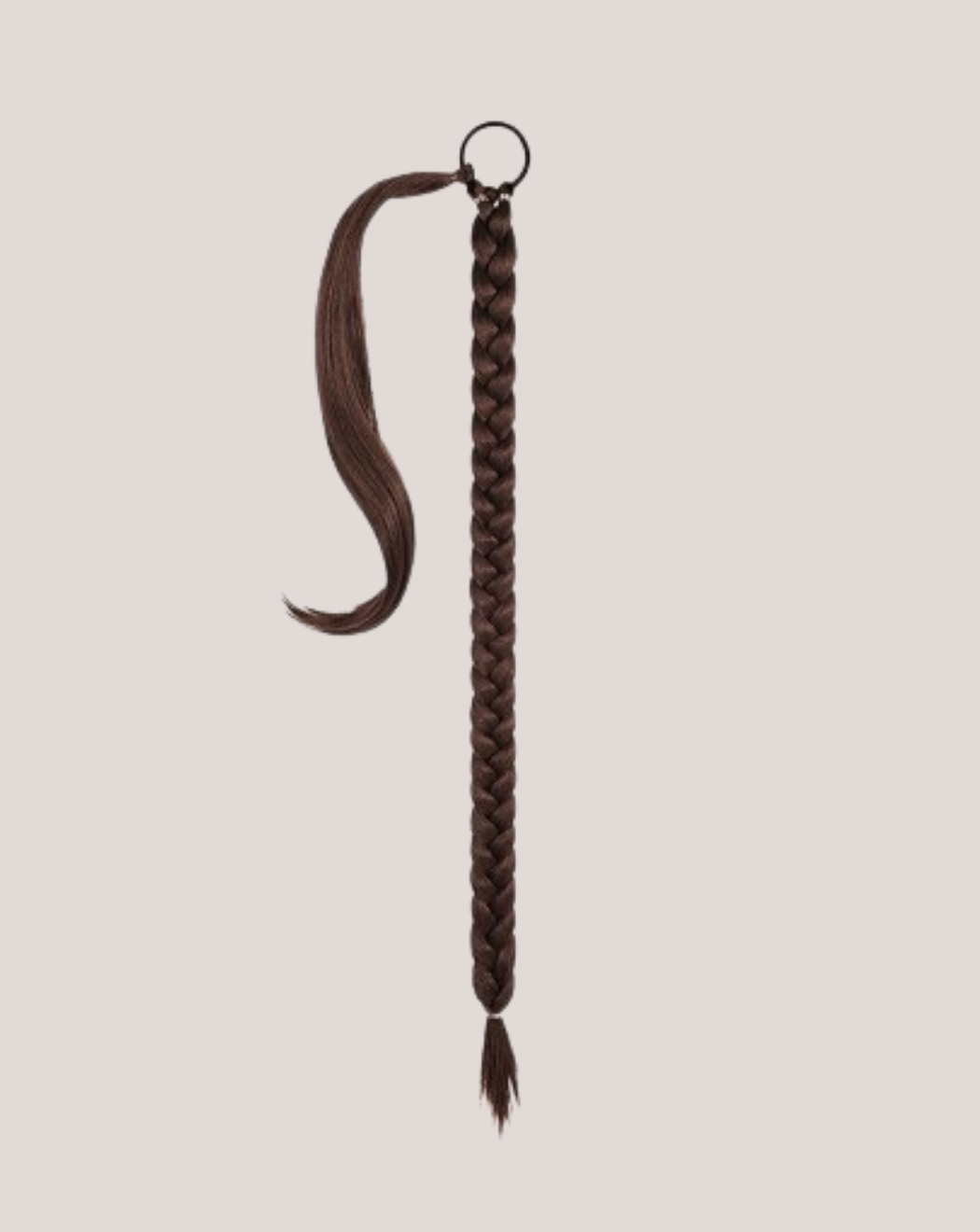 Coada New Style Long  Saten Ciocolatiu