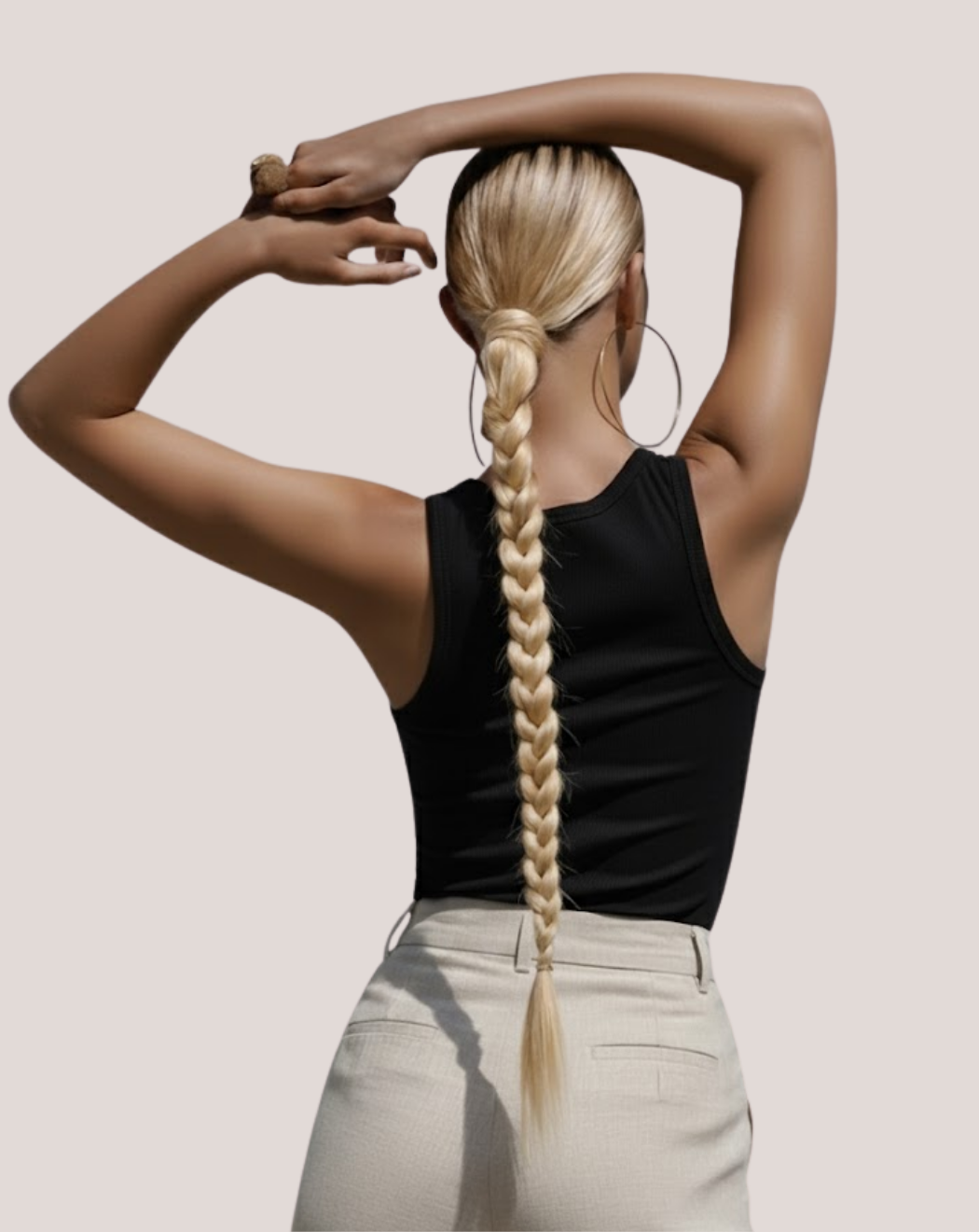 Coada New Style Long Blond Rece Perlat