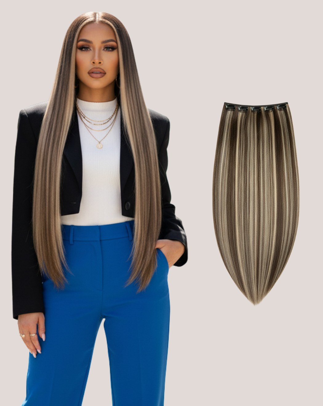 Tresă MegaVolum Balayage Cinder Brown 2-pla