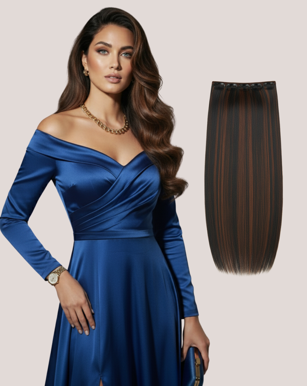 Tresă Păr Rusesc MegaVolum Coffee Blend 1-2