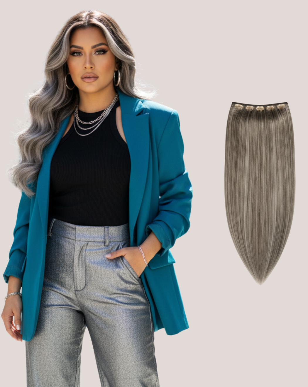 Tresă MegaVolum Balayage Cool Beige Balayage 18  -3