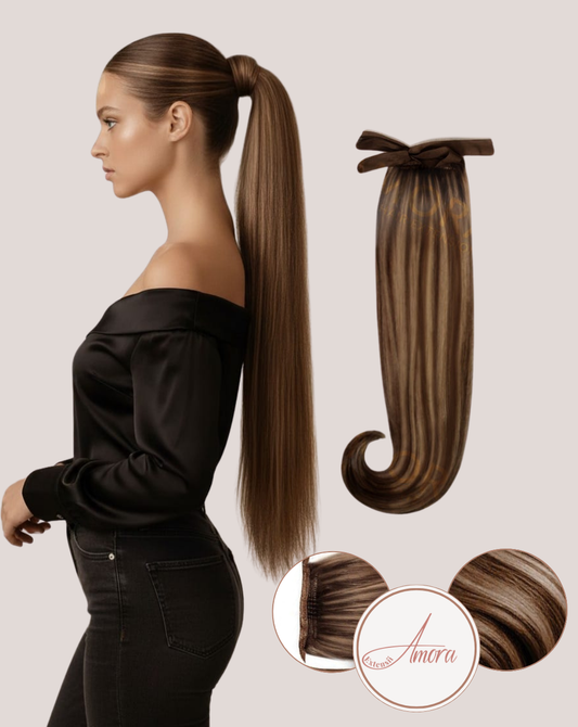 Extensii Coadă Amora Balayage Delicious Browns 2-10