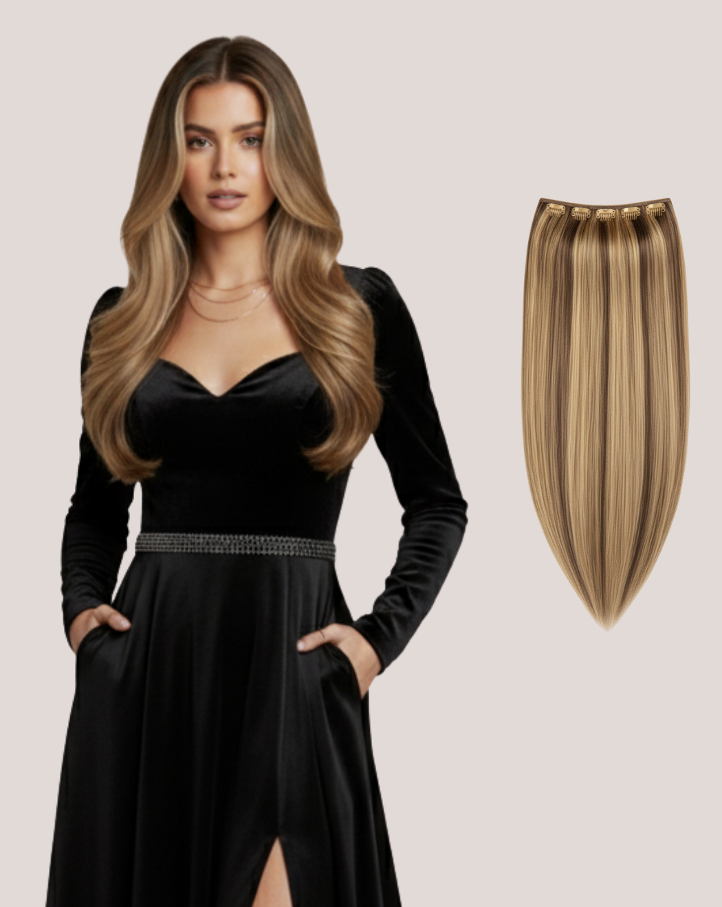 Tresă Păr Rusesc MegaVolum Glacier Mocha 20-3