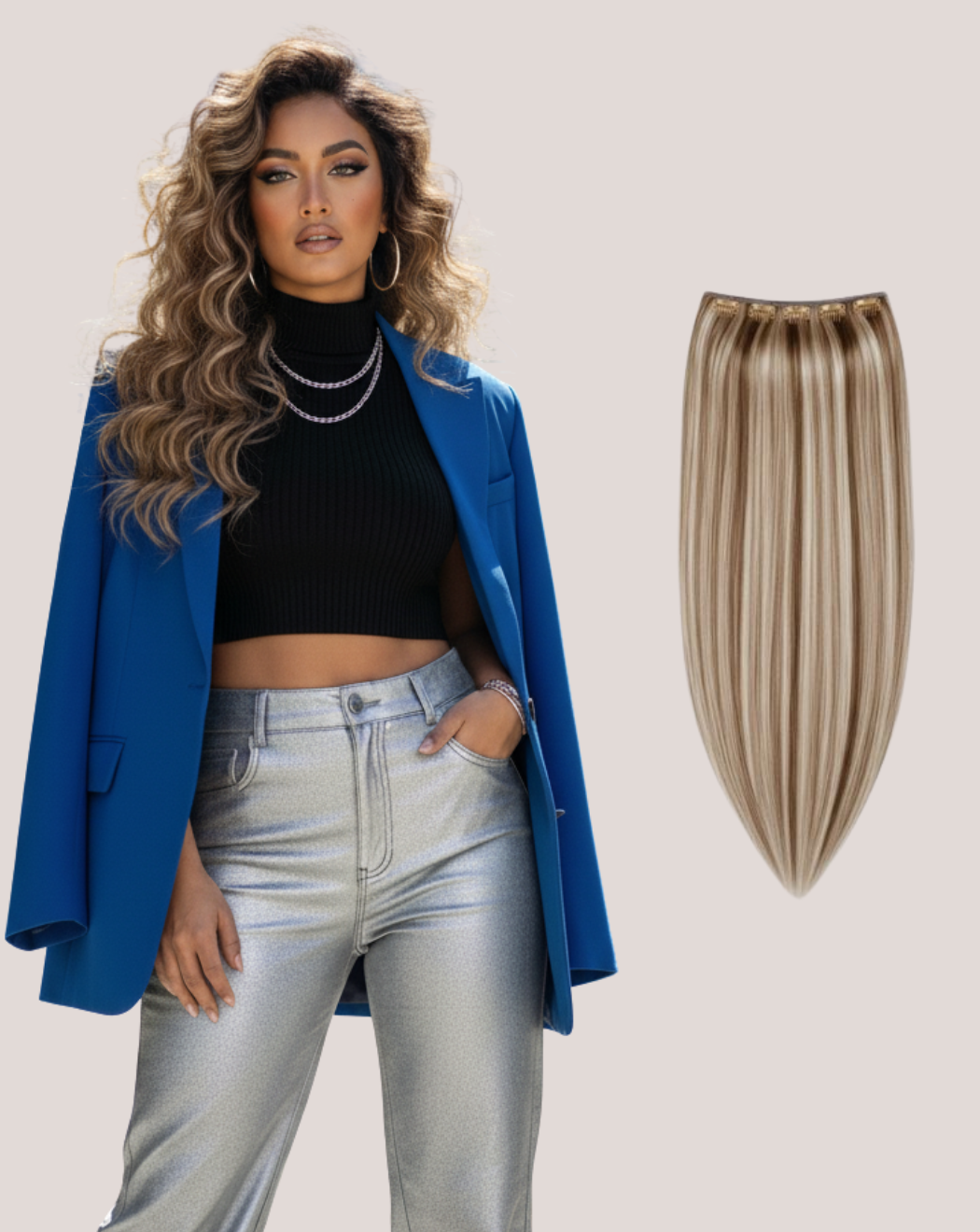 Tresă MegaVolum Balayage Glacier Smoke Whyte gray-5