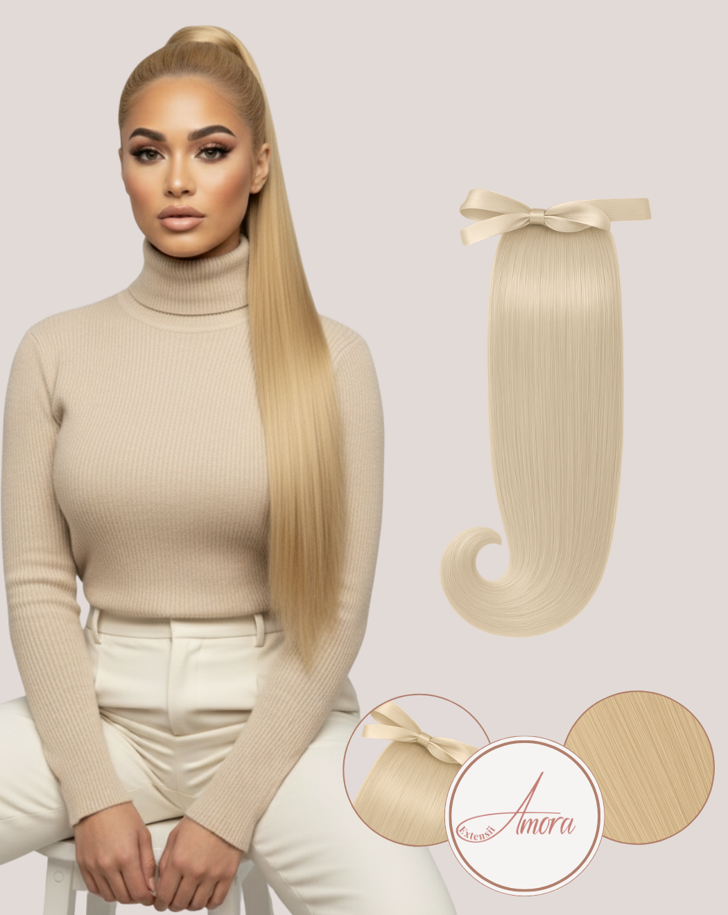 Coadă MegaVolum Blond Auriu 20