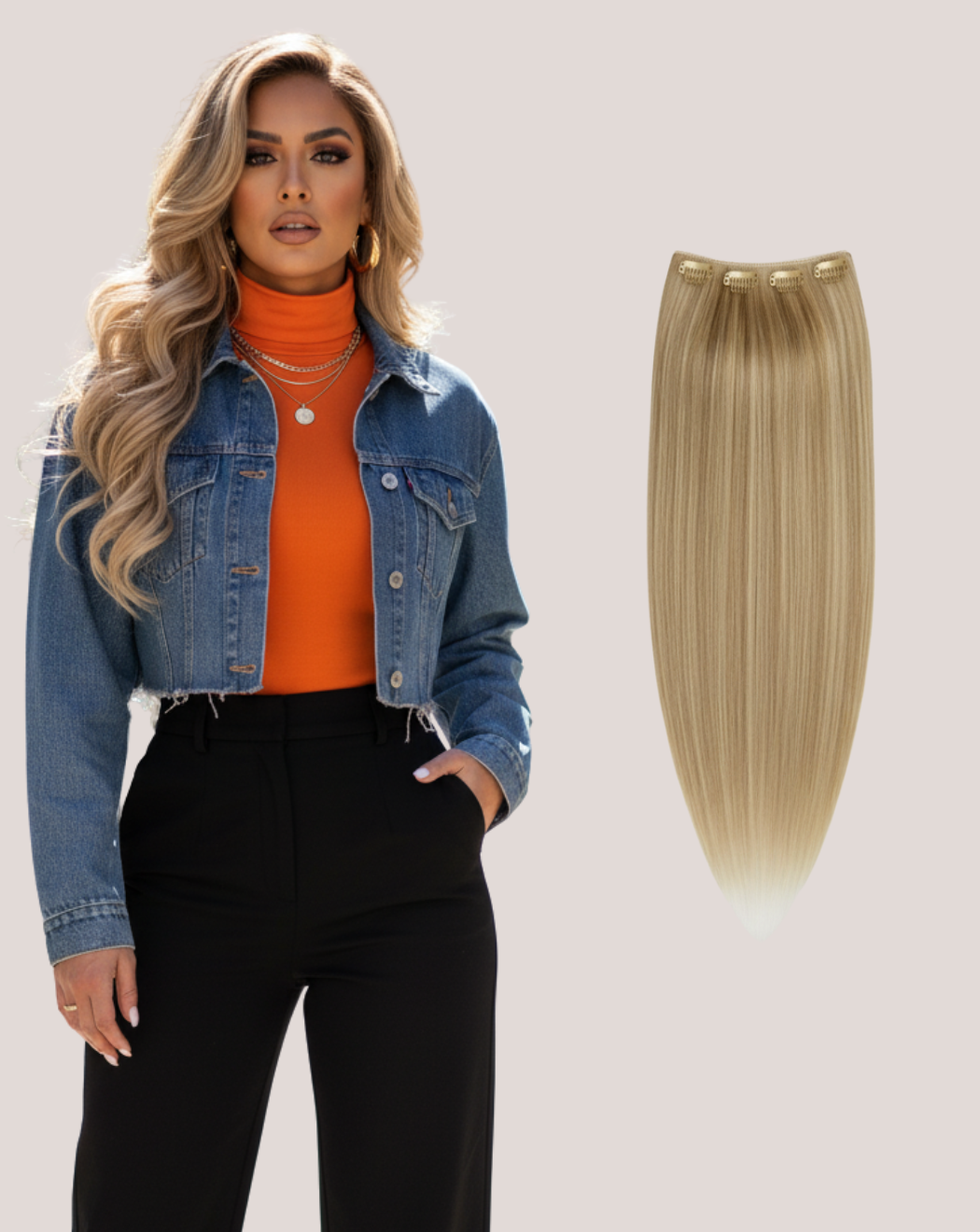 Tresă Lux Balayage Golden Pecan 10-18