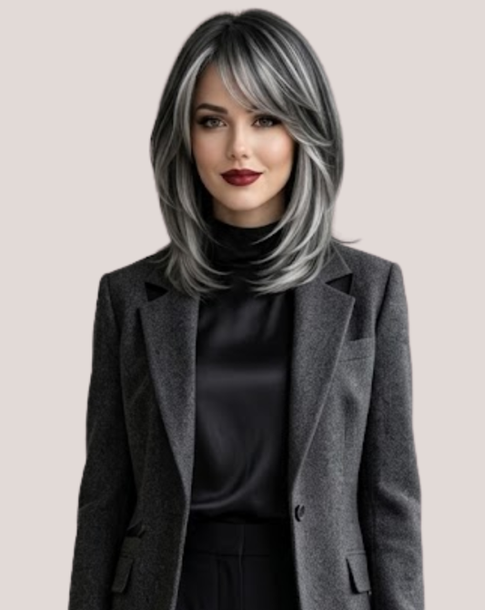 Perucă Best Seller Kim ombre 1-ombre 1/gray
