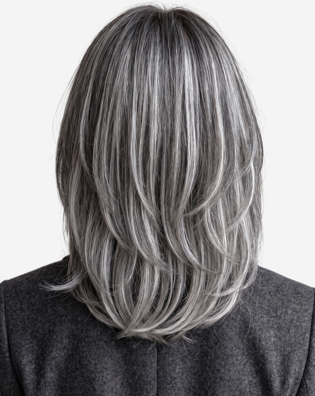 Perucă Best Seller Kim Ombre Negru -Blond Gray