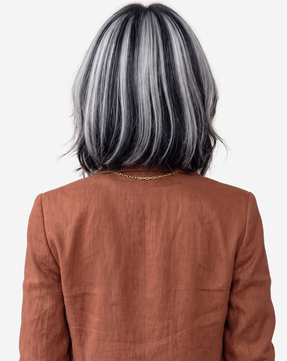 Perucă Best Seller Leila Ombre Negru cu Gray