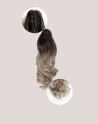 Coada New Style Ombre Saten/Blond Cenusiu