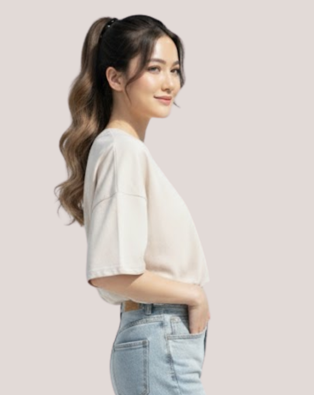 Coada New Style Ombre Saten/ Saten Caramel