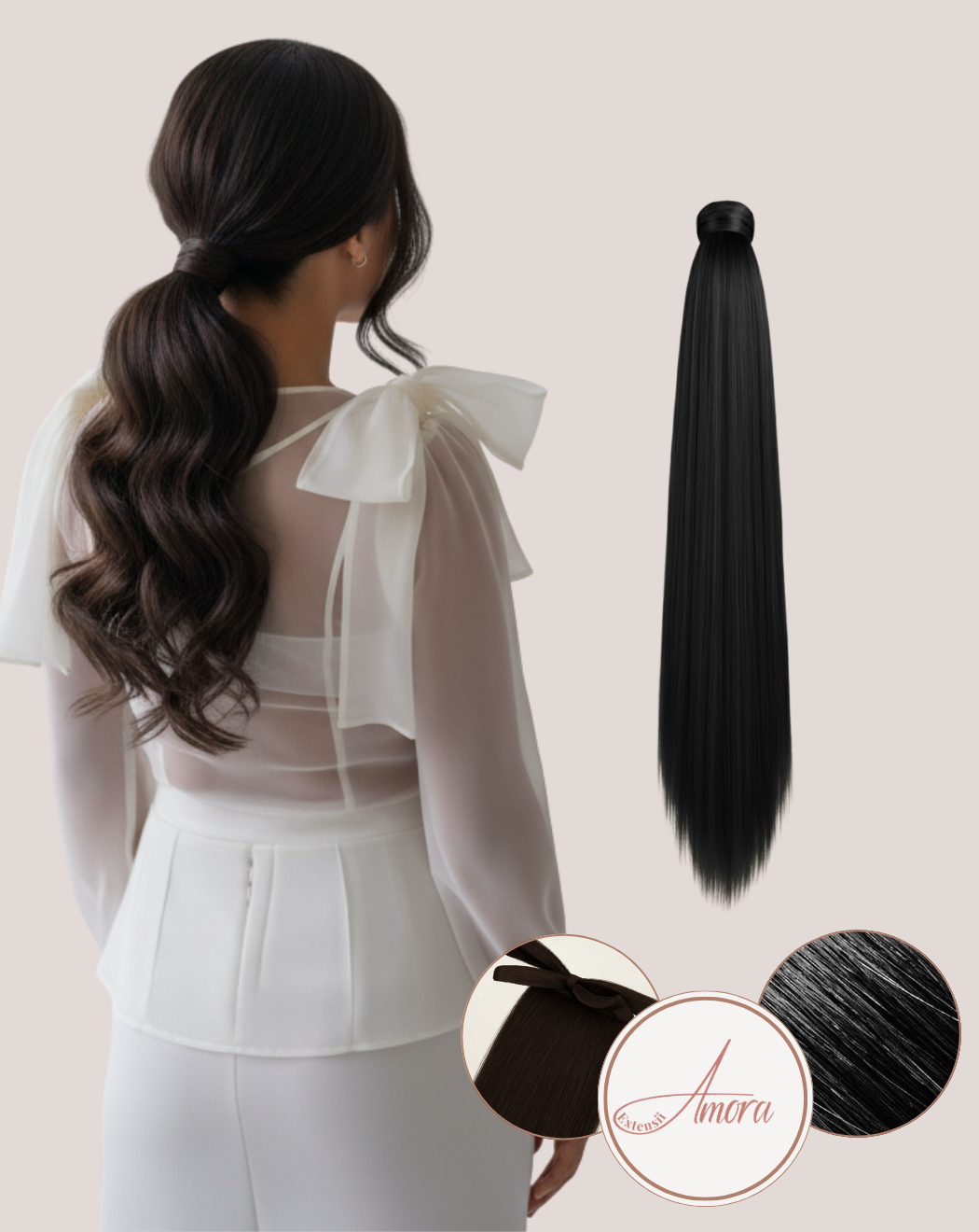 Coadă Best Seller Negru Natural 1B