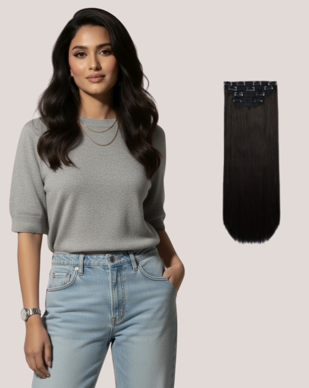 Extensii Clip On Best Seller Negru Natural 1B